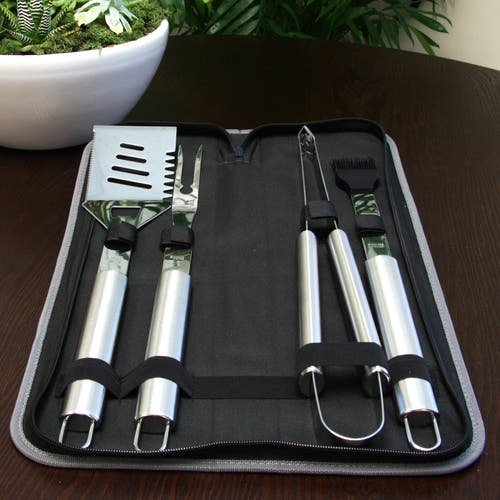 Gibson Grill Basics 5 Piece Grill Basics Bbq Set In Silver