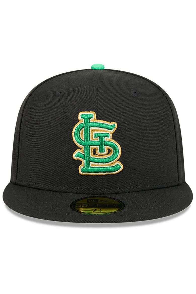 Men's New Era  Black St. Louis Cardinals 2026 St. Patrick's Day 59FIFTY Fitted Hat, Alternate, color, Black