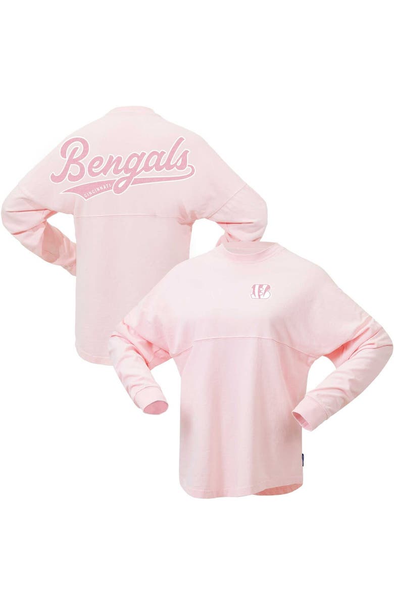 FANATICS Women's Fanatics Branded Pink Cincinnati Bengals Millennial Spirit Jersey T-Shirt, Main, color, Light Pink