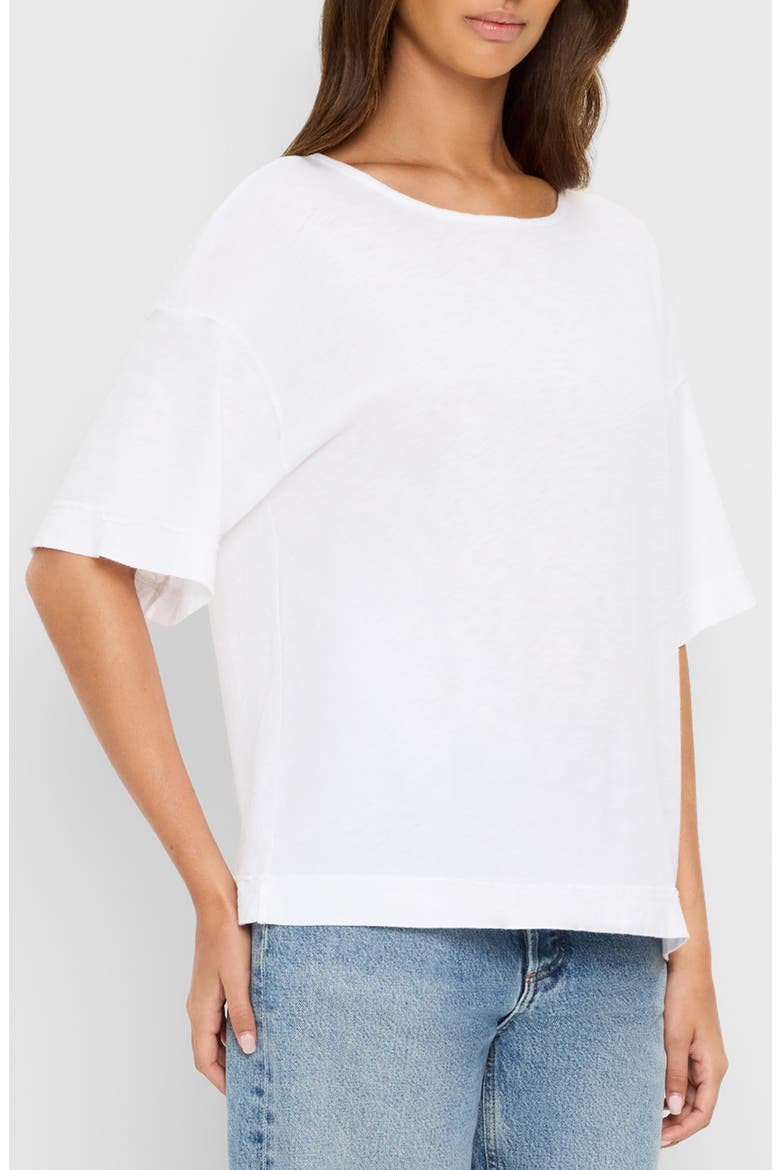 Tilda Oversize Cotton Crewneck T-Shirt, Alternate, color, WHITE