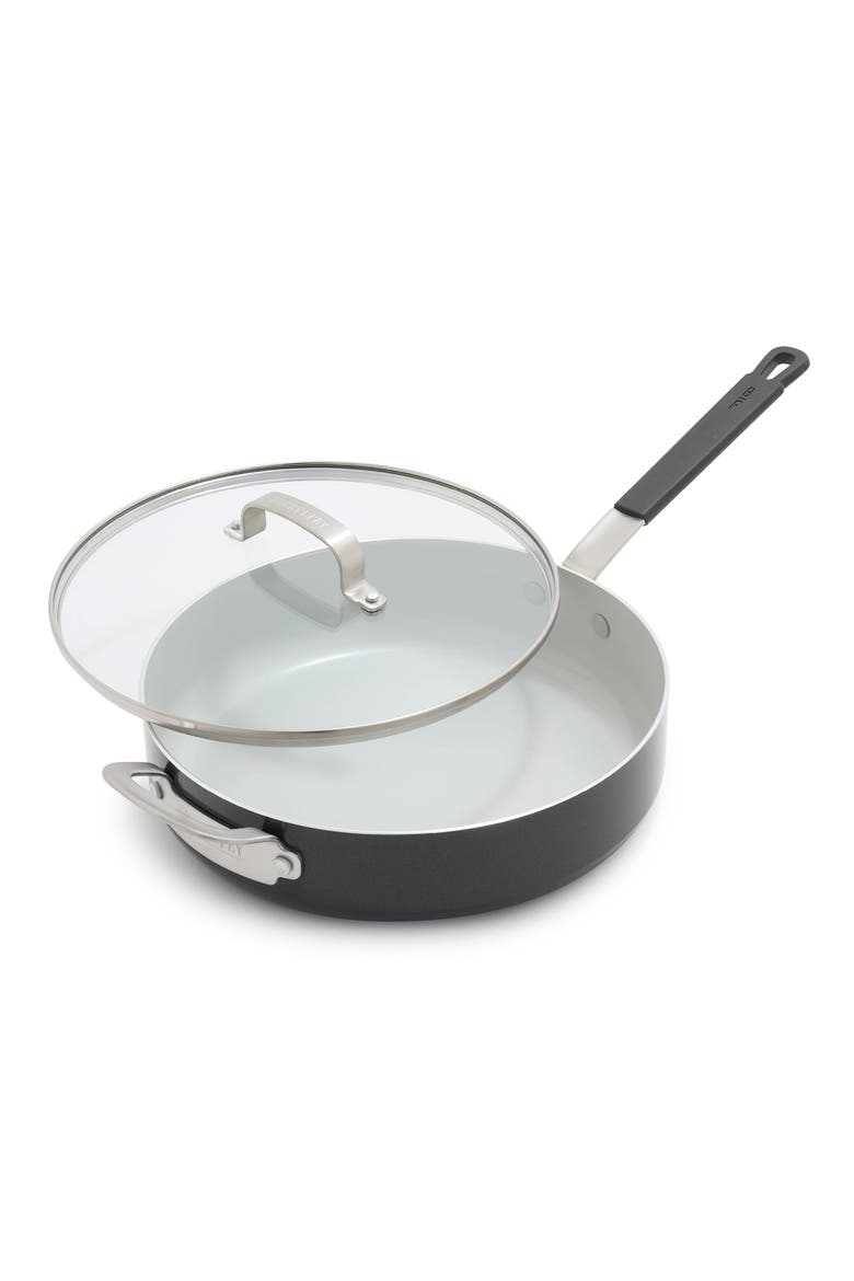 x Bobby Flay Professional Ceramic Nonstick 4.5-Quart Sauté Pan with Lid, Main, color, GRAPHITE