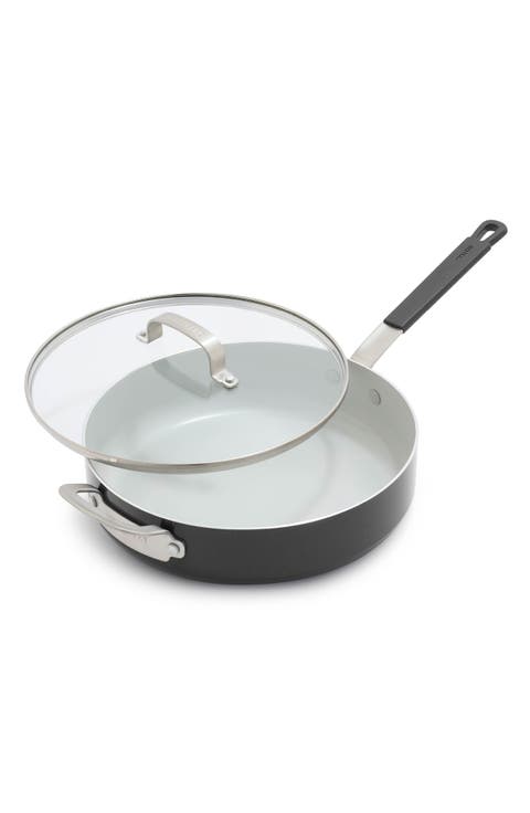 x Bobby Flay Professional Ceramic Nonstick 4.5-Quart Sauté Pan with Lid