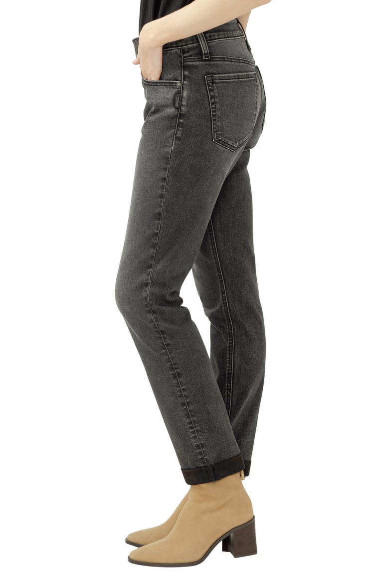 Mid Rise Slim Boyfriend Jeans, Alternate, color, SMOKE