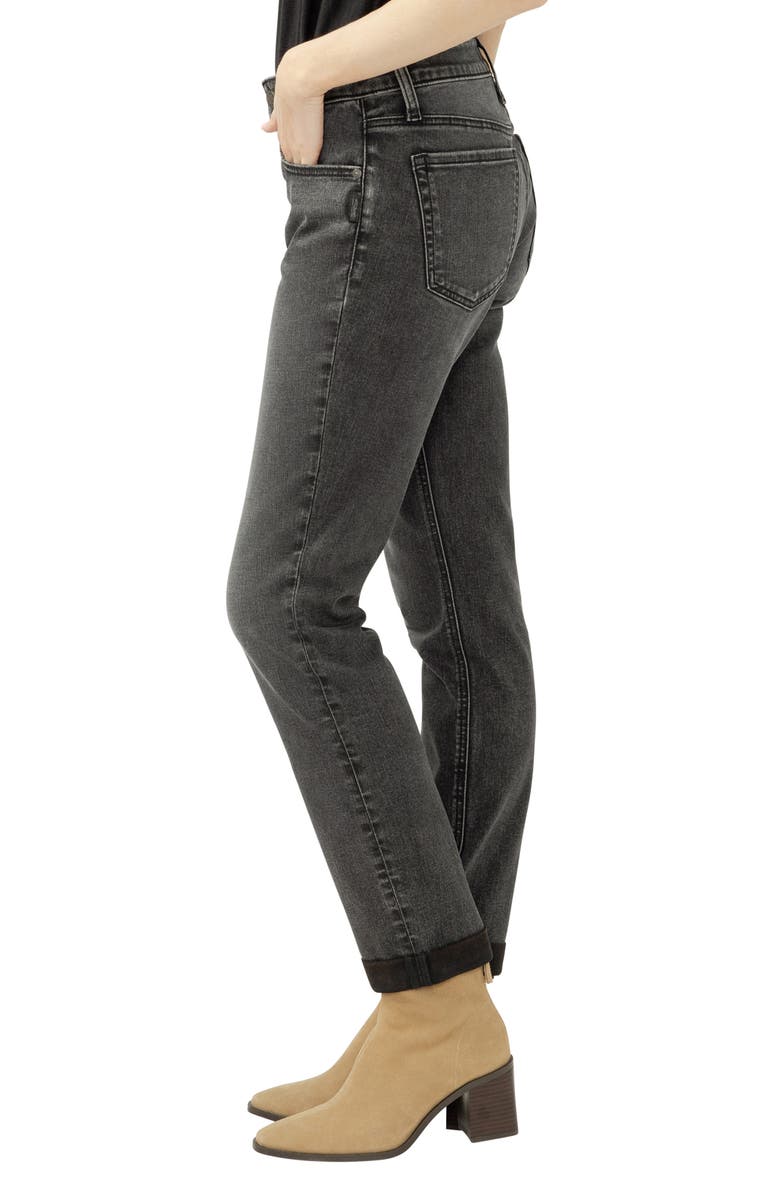 Silver Jeans Co. Mid Rise Slim Boyfriend Jeans, Alternate, color, Smoke