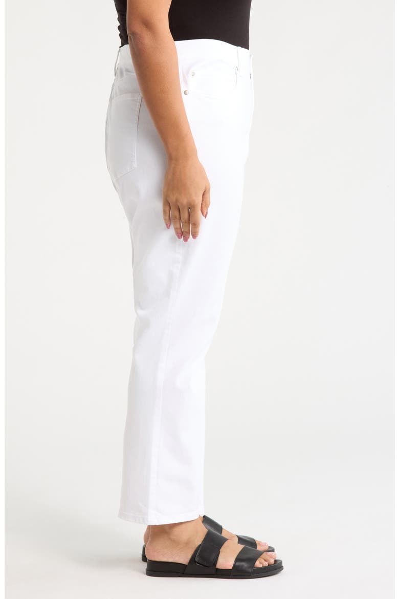 Ankle Kick Flare Leg Jeans, Alternate, color, WHITE