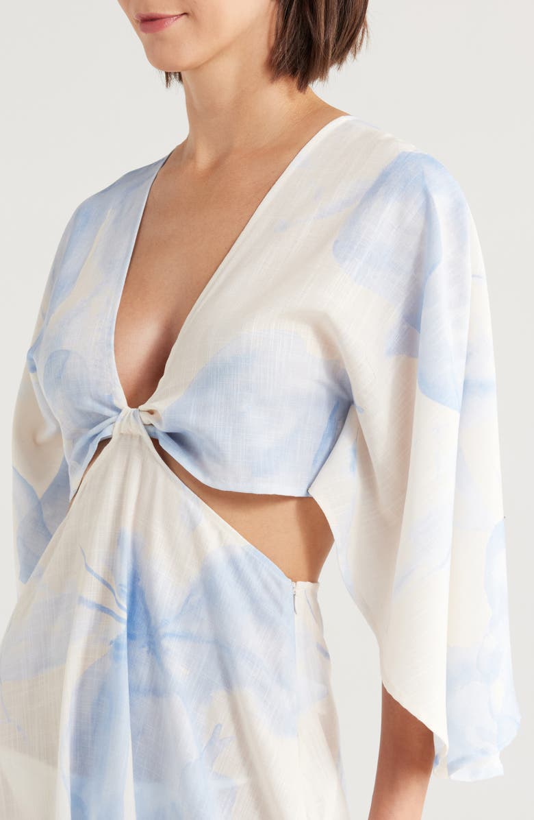 BOAMAR Avalon Cutout Cover-Up Maxi Dress, Alternate, color, Blossom