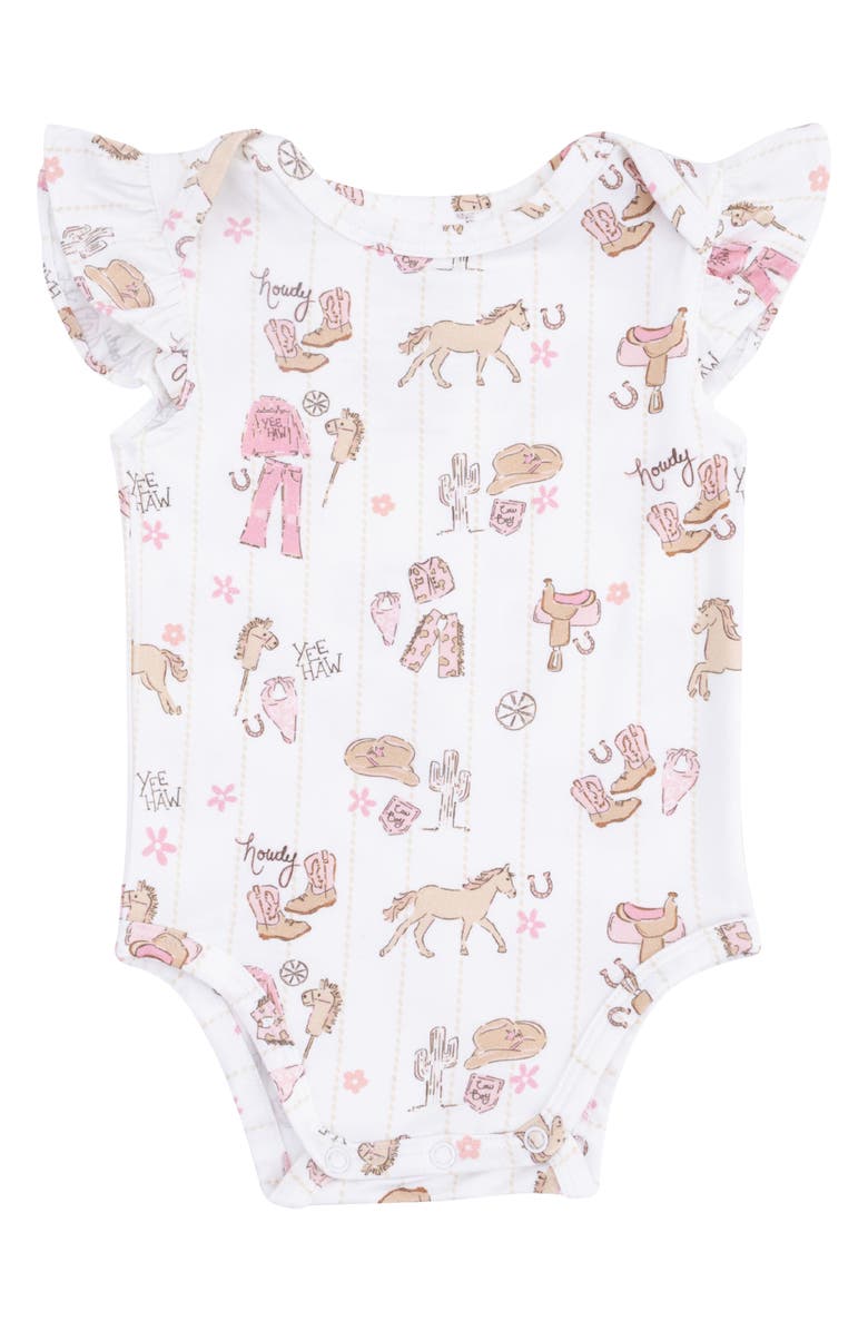 Angel Dear Cowgirl Nursery Print Bodysuit, Main, color, 