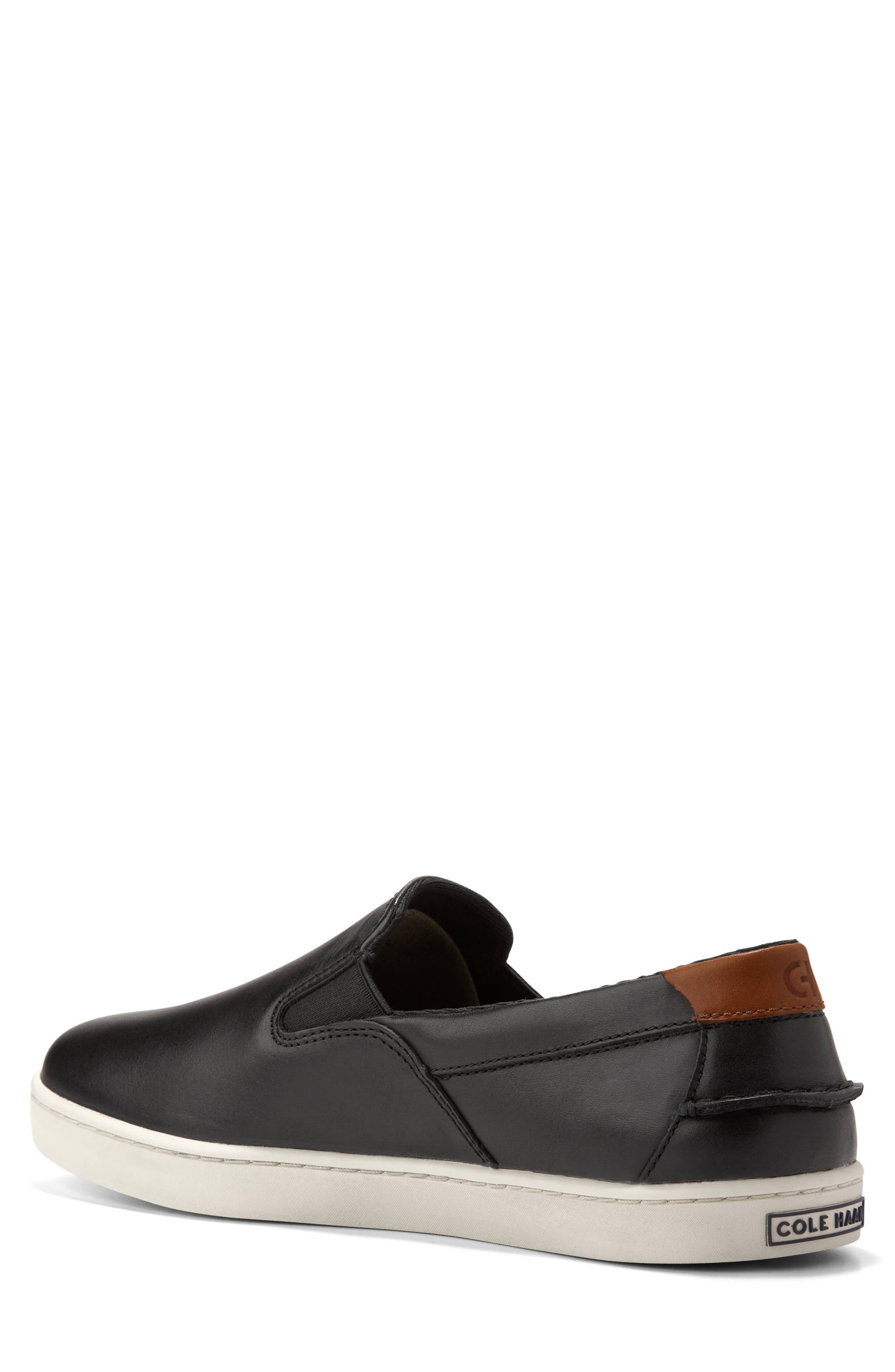Cole Haan Nantucket Slip-On Sneaker, Alternate, color, Black/Ivory