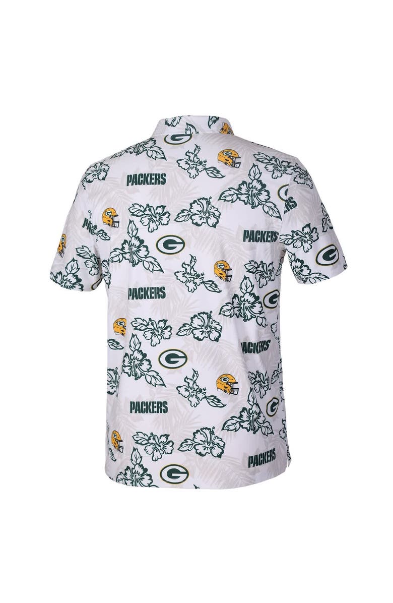 Reyn Spooner Men's Reyn Spooner White Green Bay Packers Pua Performance Game Day Polo, Alternate, color, White