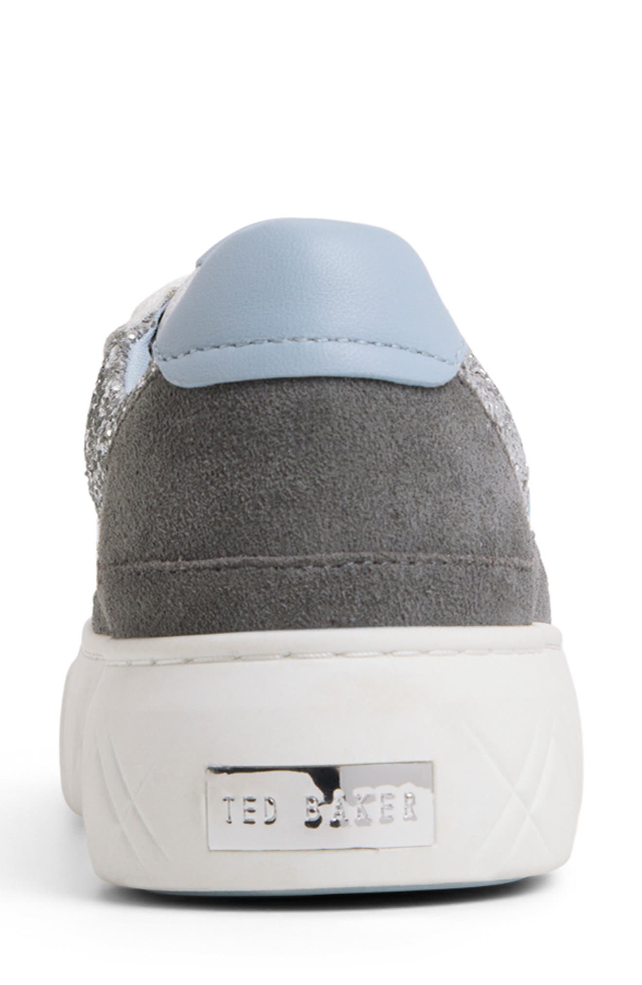 Ted Baker London Adison Platform Sneaker, Alternate, color, White/ Silver