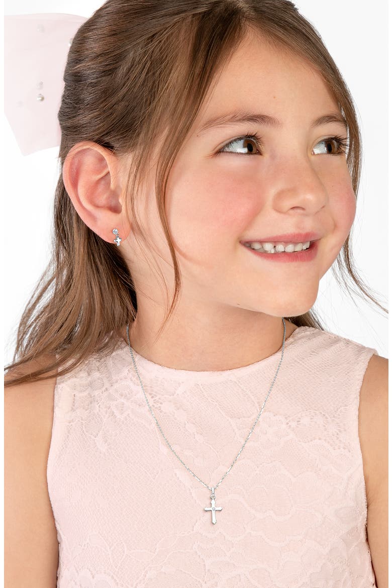 Sterling Silver A Child's Faith 12-14" Necklace, Alternate, color, Sterling Silver