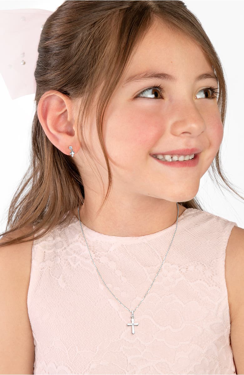 Tiny Blessings Sterling Silver A Child's Faith 12-14" Necklace, Alternate, color, Sterling Silver