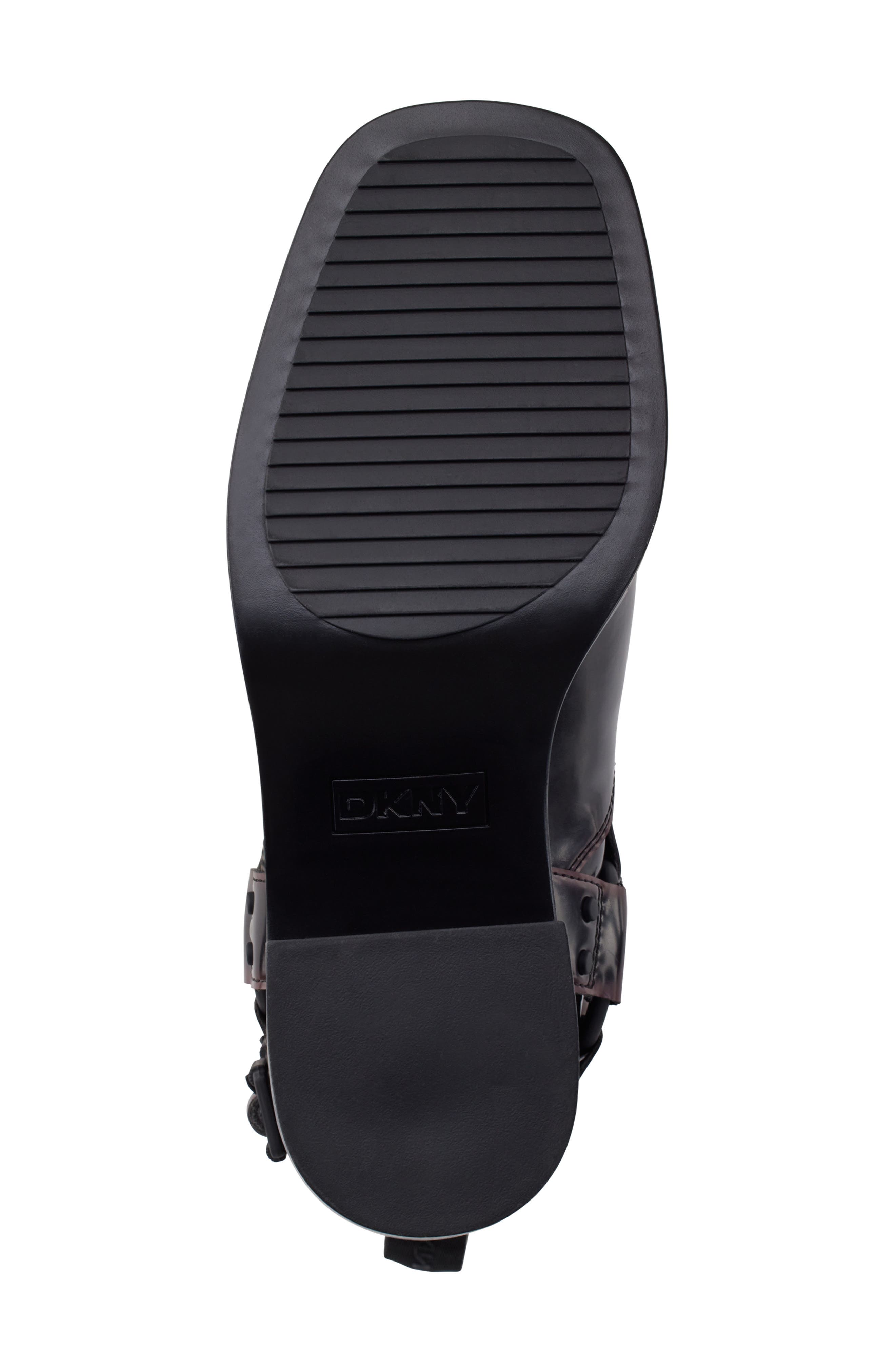 DKNY Nolan Harness Bootie, Alternate, color, Black / Wine