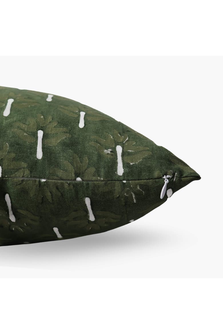 Zeenat Lumbar Throw Pillow Cover, Alternate, color, Chive