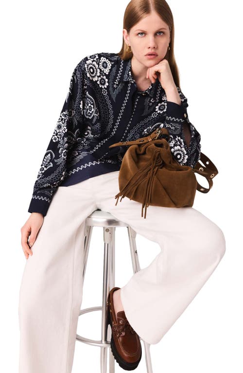 Maje Bandana Printed Blouse In Multi