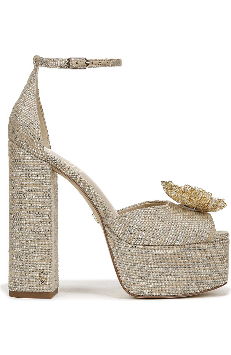Sam Edelman Kori Flora Ankle Strap Platform Sandal, Alternate, color,