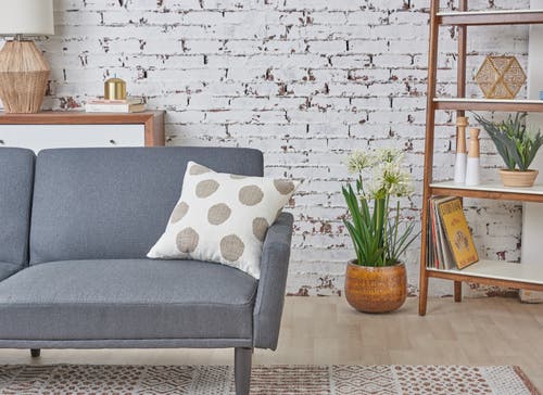 Carol & Frank Polka Dot Cotton Decorative Throw Pillow, 18" X 18" In Brown