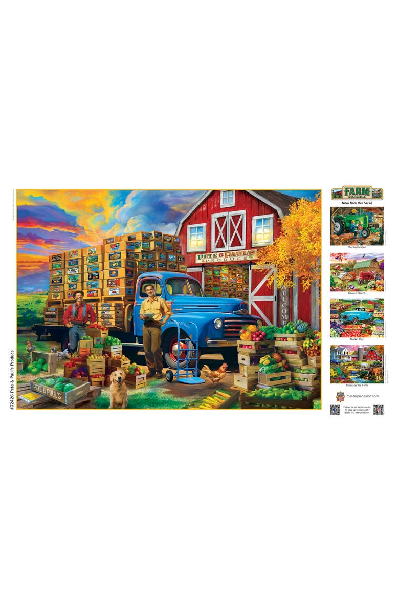 Pete & Paul's Produce 1000 Piece Puzzle, Alternate, color, Multicolor