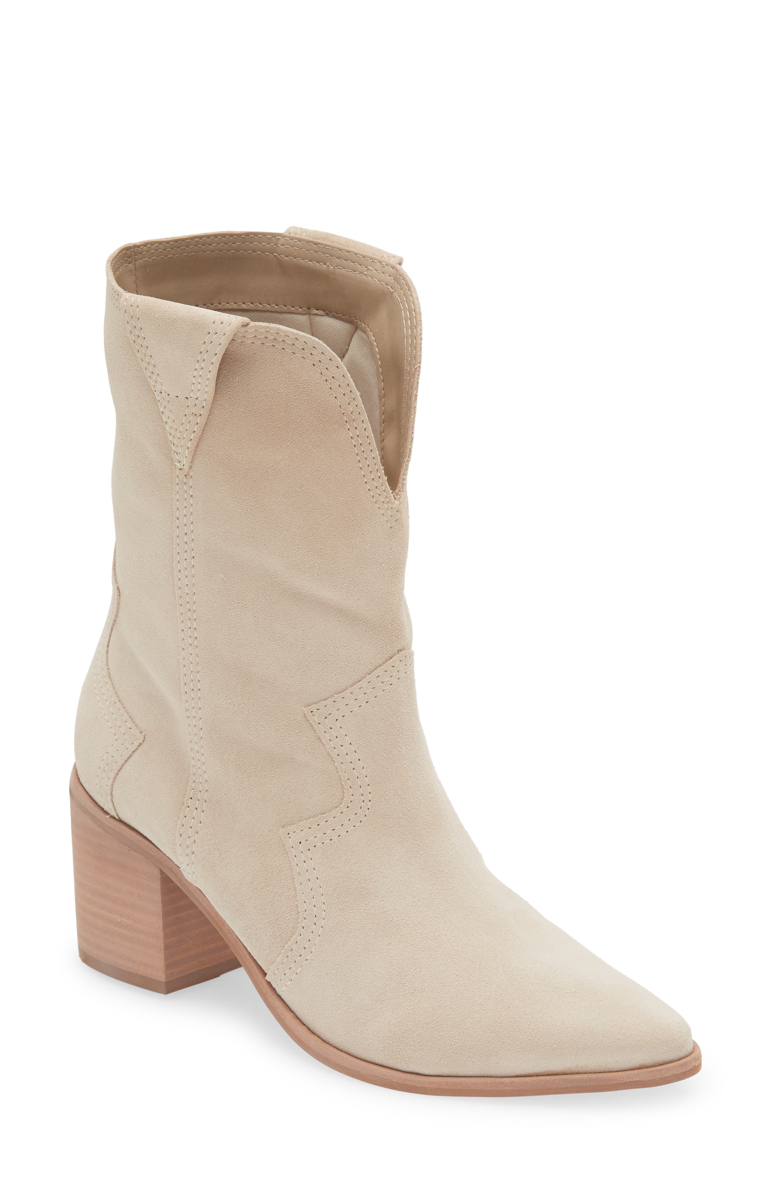 Kaanas Porto Block Heel Cowboy Bootie, Main, color, 