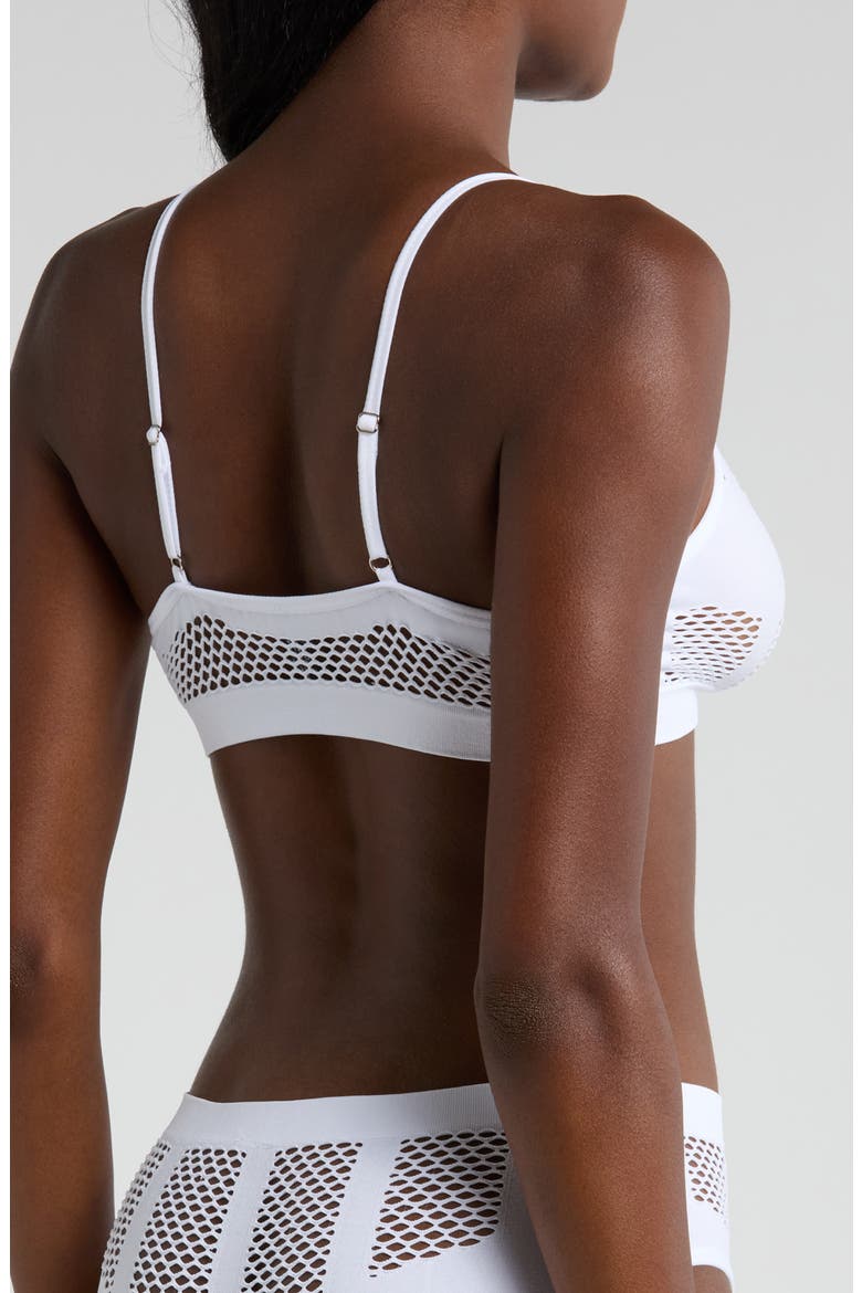 Shadow Play Bralette, Alternate, color, WHITE
