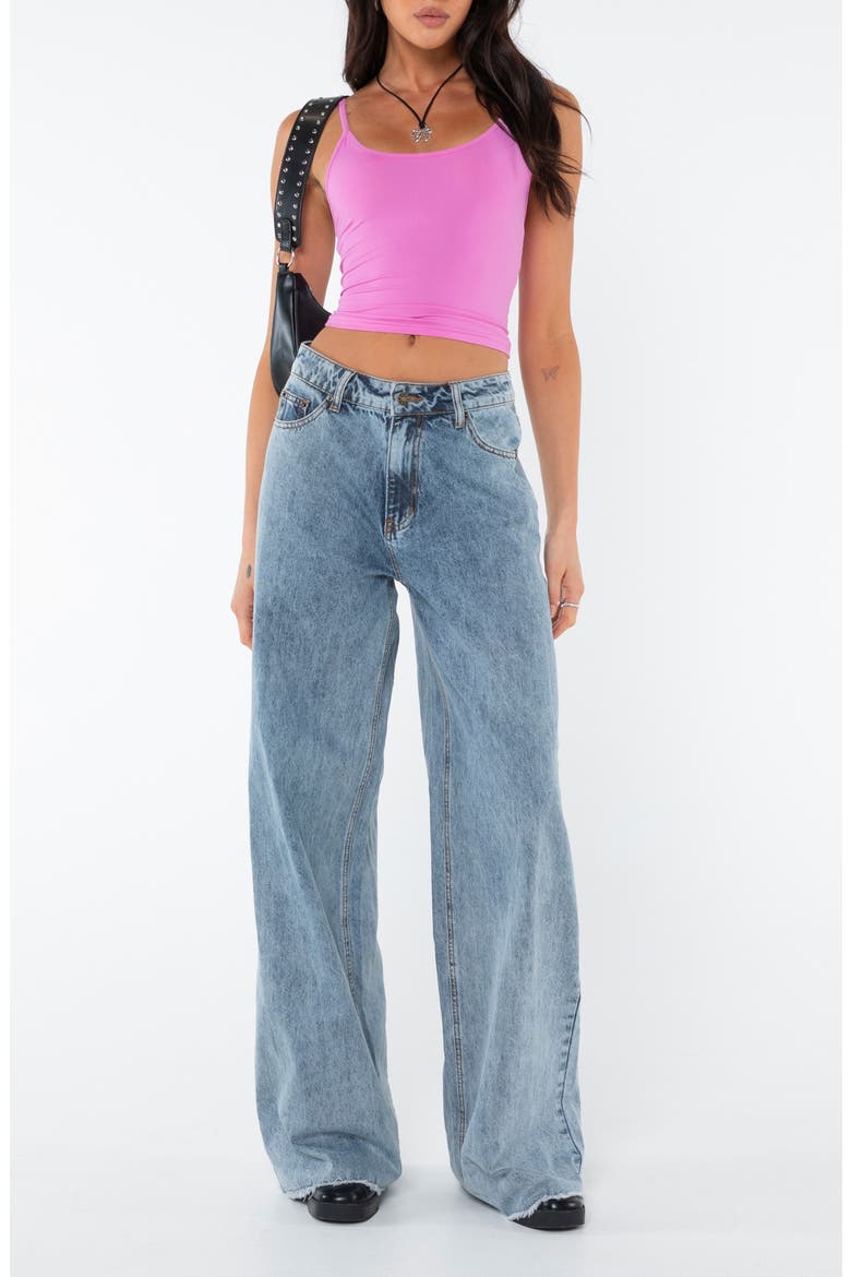 Brando Crop Camisole, Alternate, color, HOT PINK