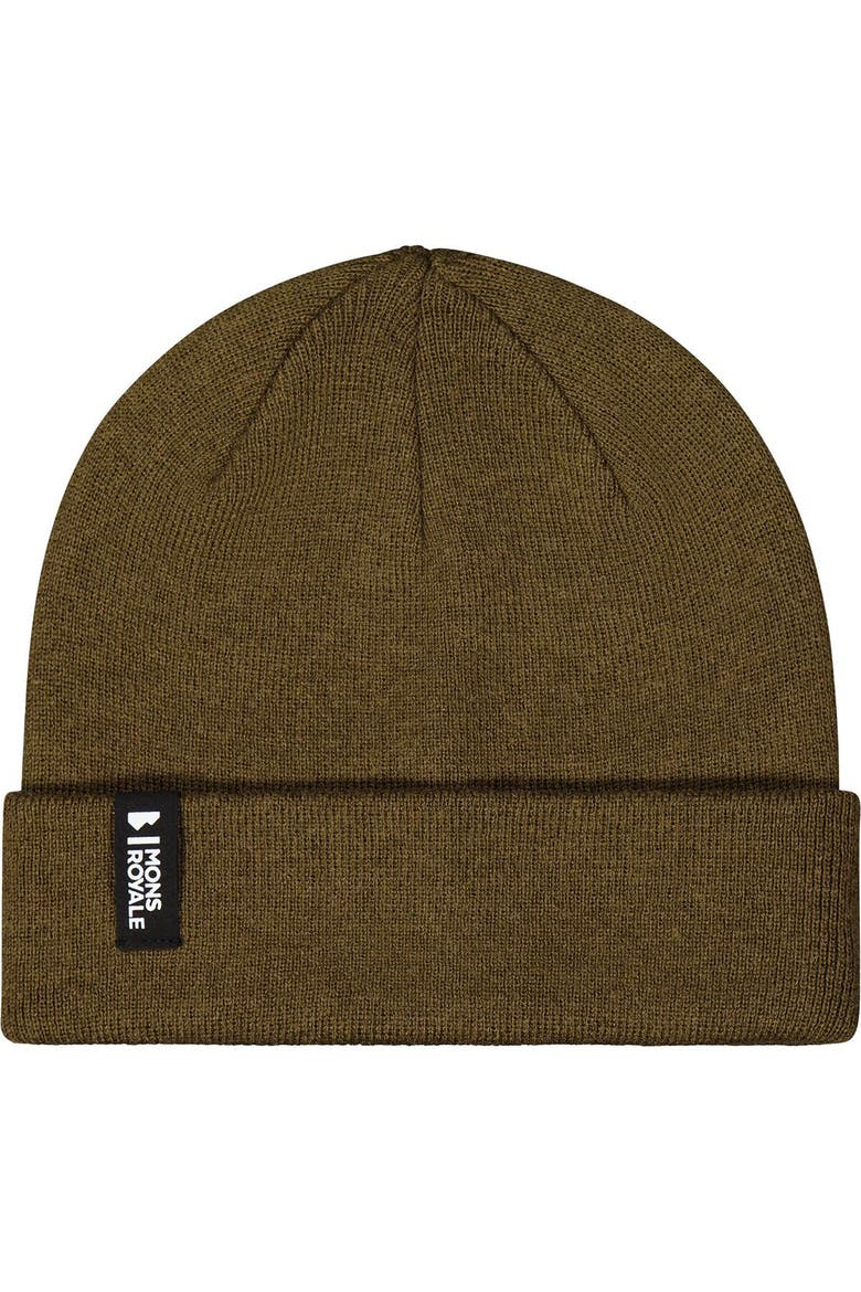 Mccloud Merino Beanie, Main, color, Dark Olive