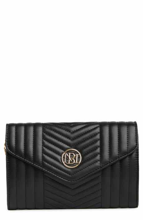 Badgley Mischka Collection Chevron Quilted Crossbody Bag