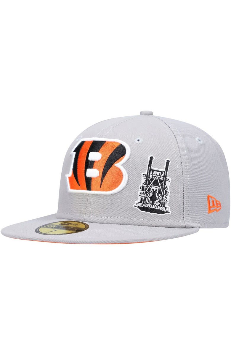 New Era Men's New Era Gray Cincinnati Bengals City Describe 59FIFTY Fitted Hat, Main, color, Gray