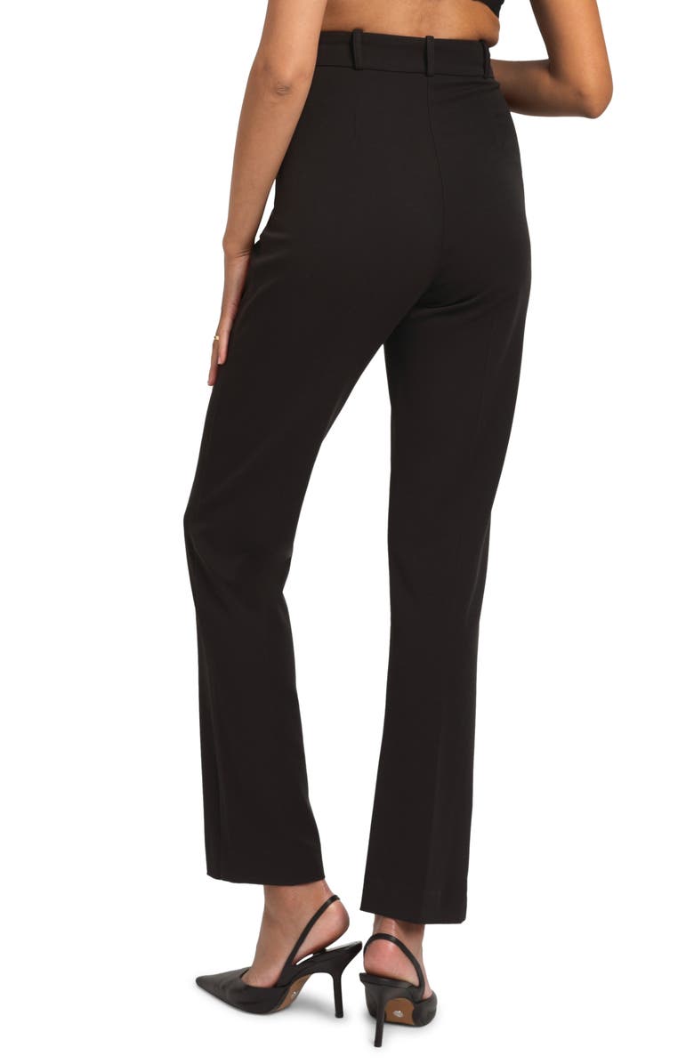 Seraphine Stretch Jersey Straight Leg Maternity Pants, Alternate, color, Black