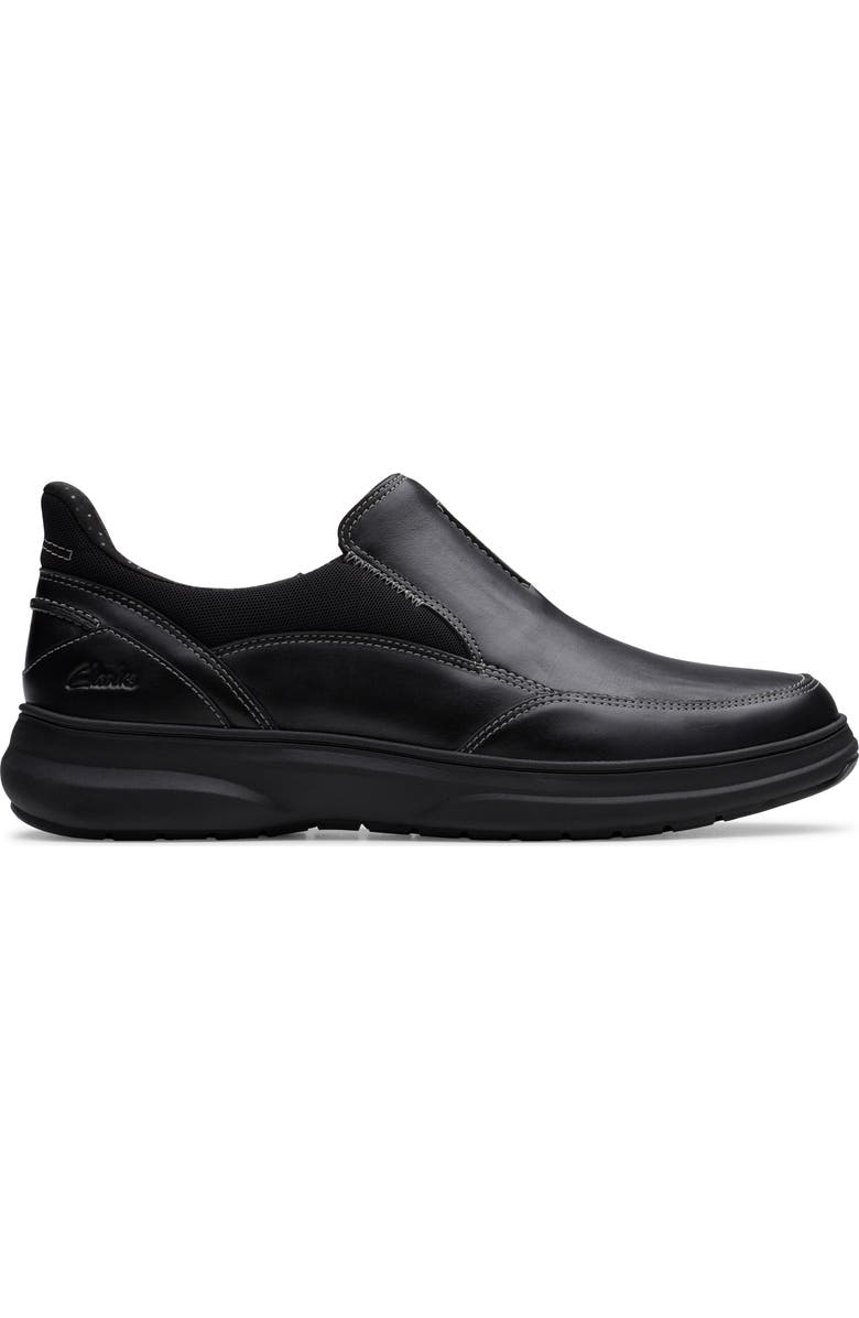 Clarks<sup>®</sup> Mullan Step Sneaker, Alternate, color, Black Leather