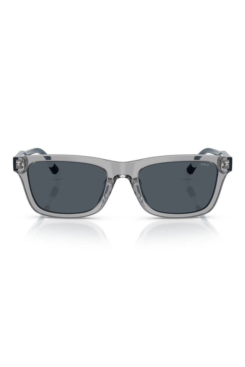 54mm Phantos Sunglasses, Main, color, TRANSPARENT GREY / DARK GREY