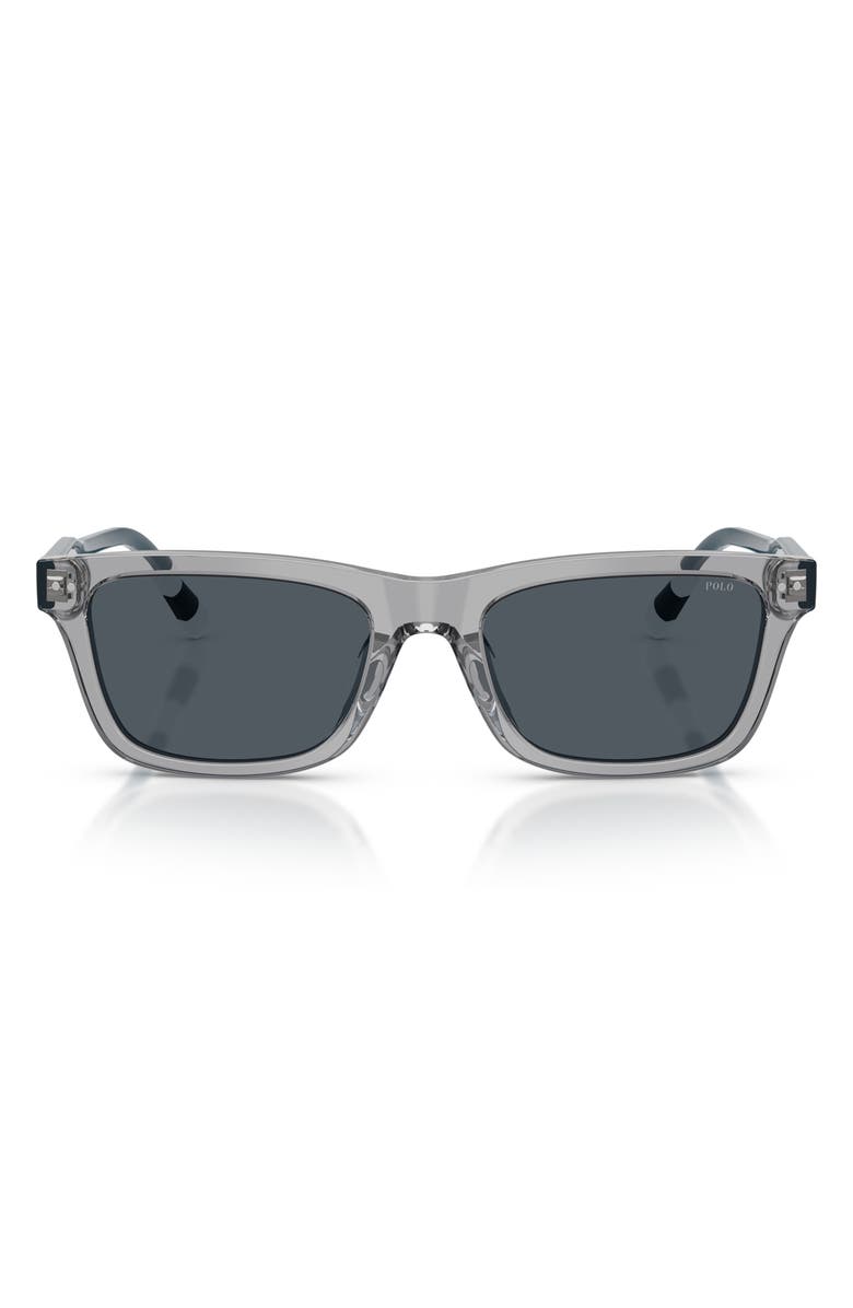 Polo Ralph Lauren 54mm Phantos Sunglasses, Main, color, Transparent Grey / Dark Grey