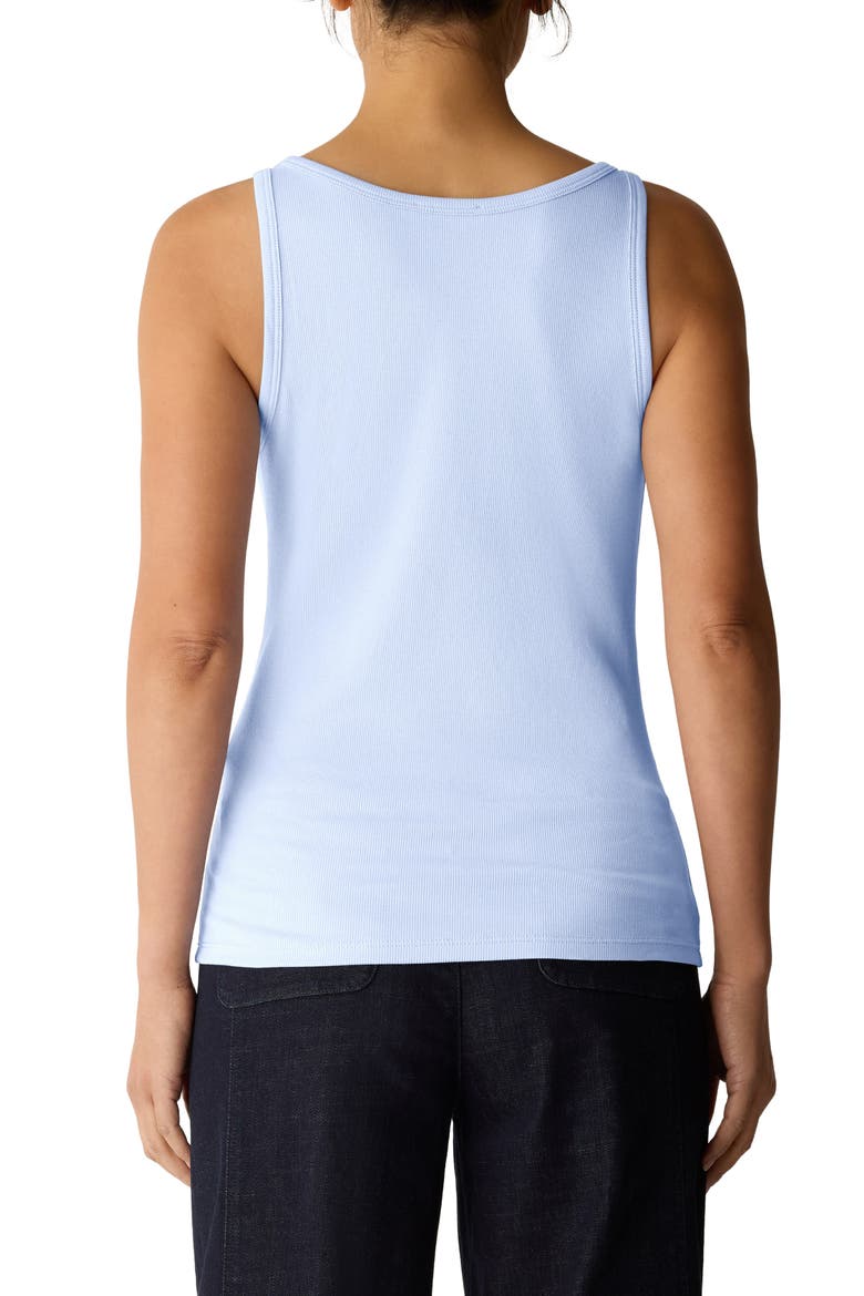 Slim Fit Scoop Neck Stretch Cotton Tank, Alternate, color, SKYLIGHT