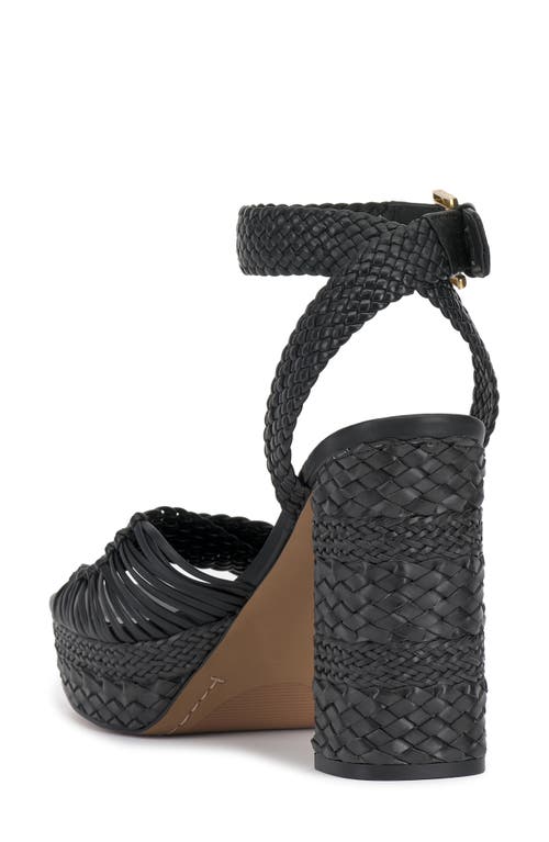 Vince Camuto Pessa Ankle Strap Platform Sandal In Black