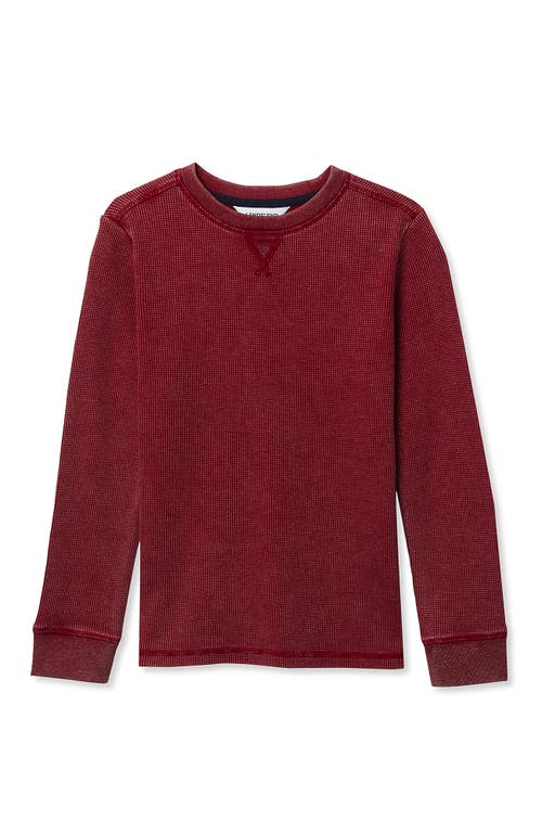 Lands' End Boys Long Sleeve Thermal Shirt In Red