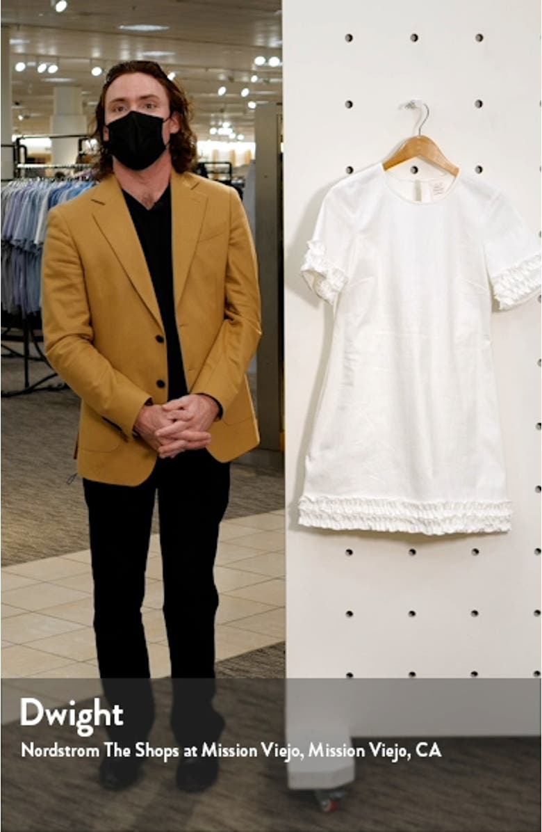 Easton Tie Waist Denim Shift Dress, sales video thumbnail