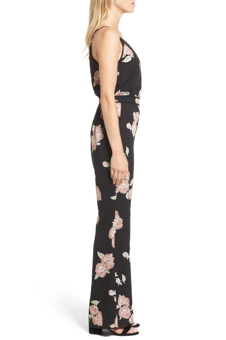 Felissa Strappy Jumpsuit, Alternate, color, BLACK