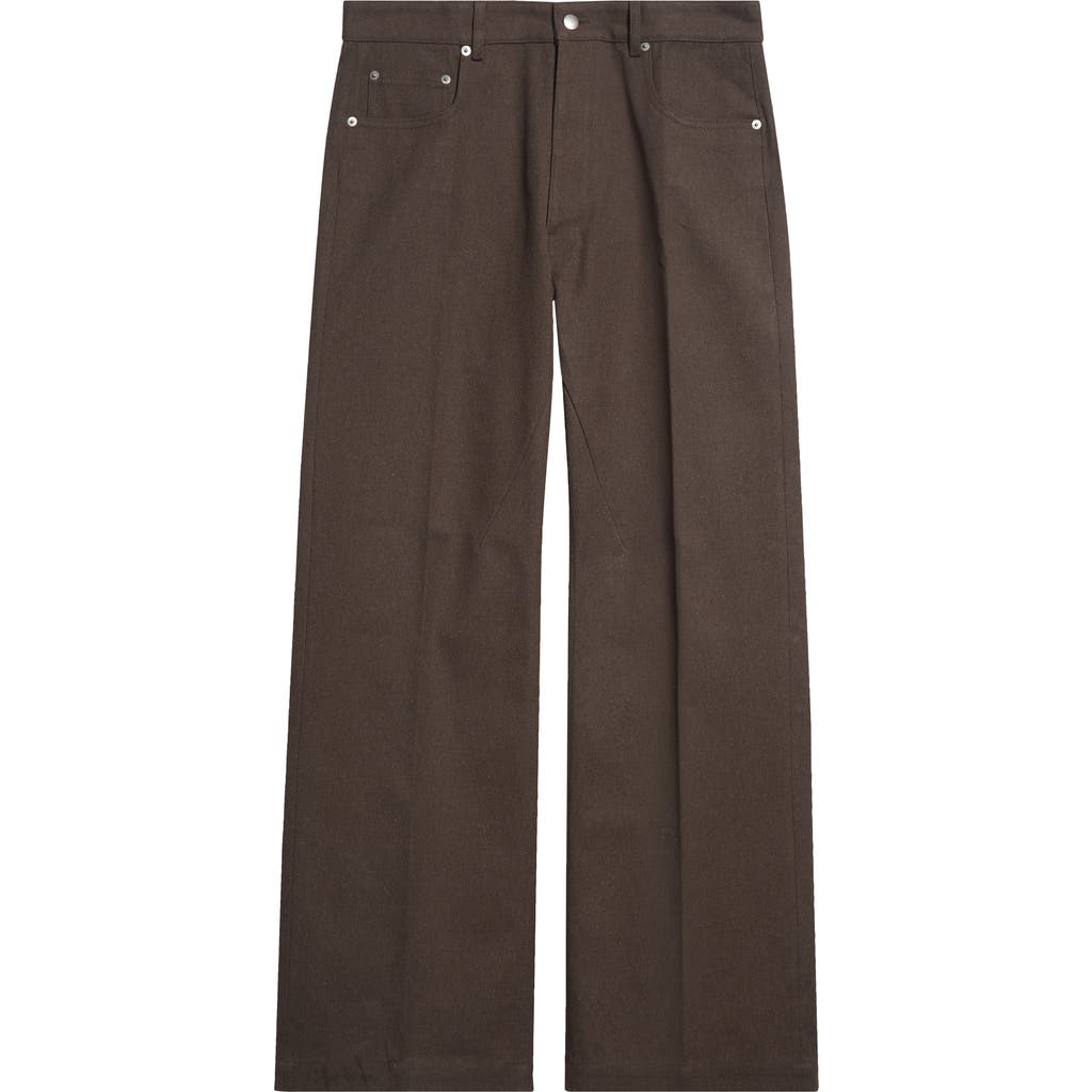 Rick Owens Brown Porterville Geth Jeans In Animal Print