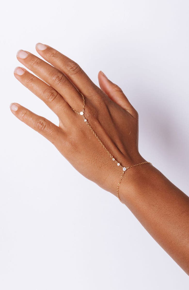 Set & Stones Miley Hand Chain, Alternate, color, Gold