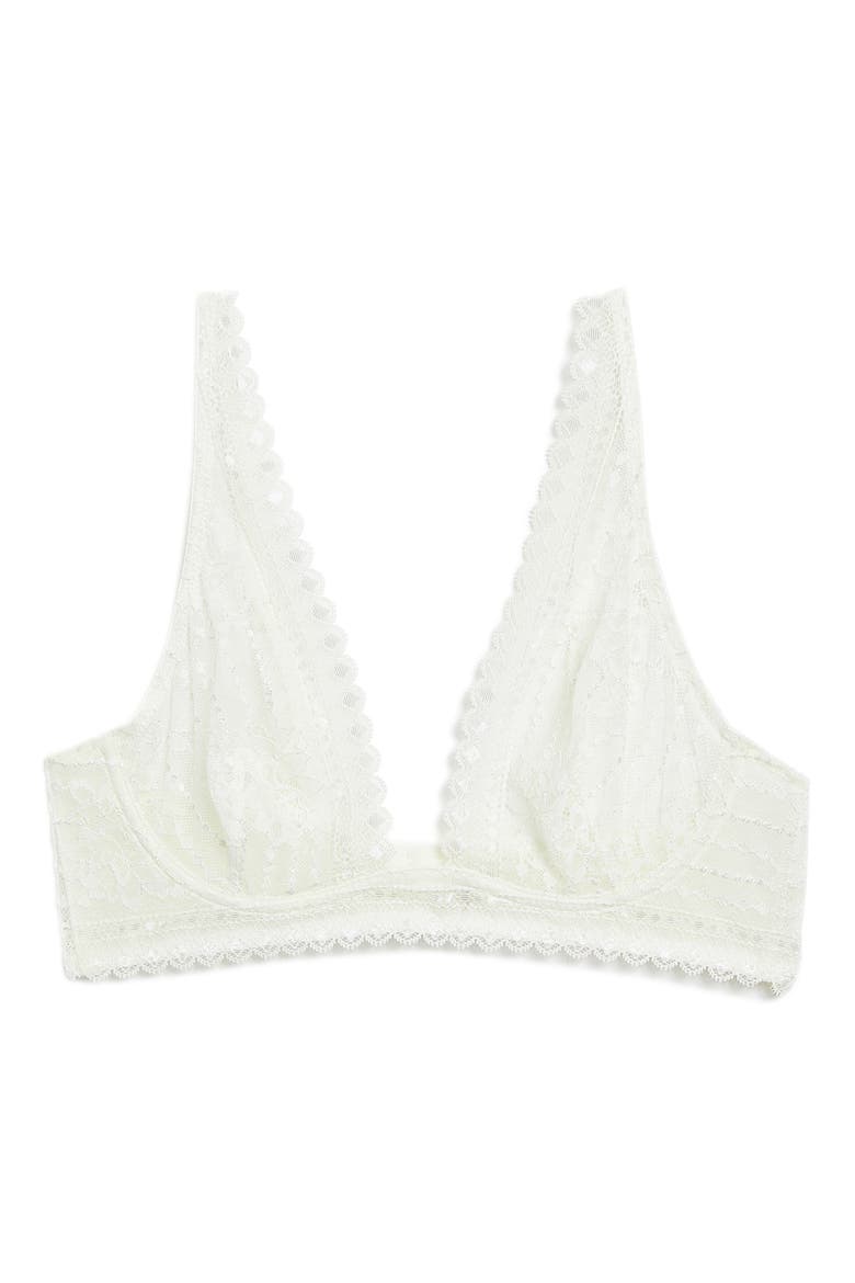 Panama Sheer Lace Contour Bra, Alternate, color, ECRU