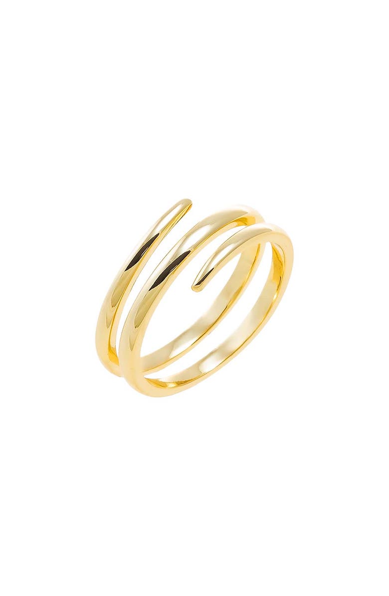 BY ADINA EDEN Solid Triple Wrap Ring, Main, color, Gold