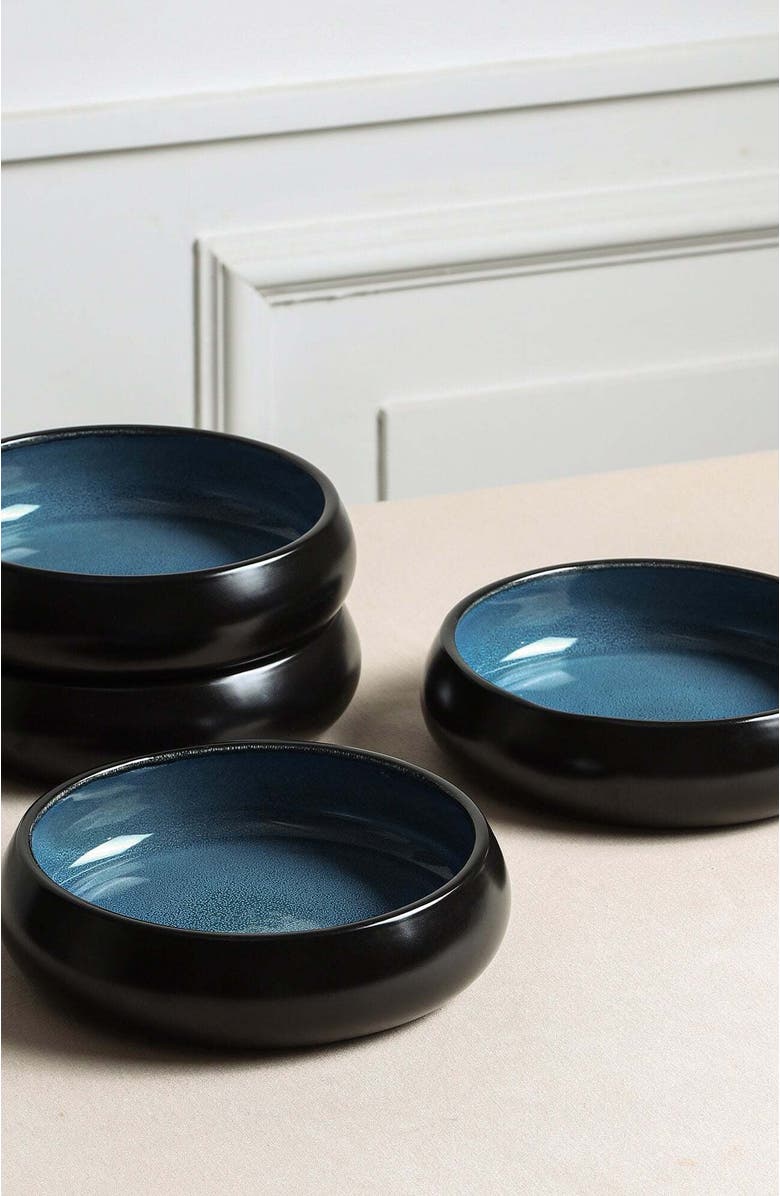 Stone Lain Lagoon Stoneware 24-Piece Dinnerware Set, Alternate, color, Blue