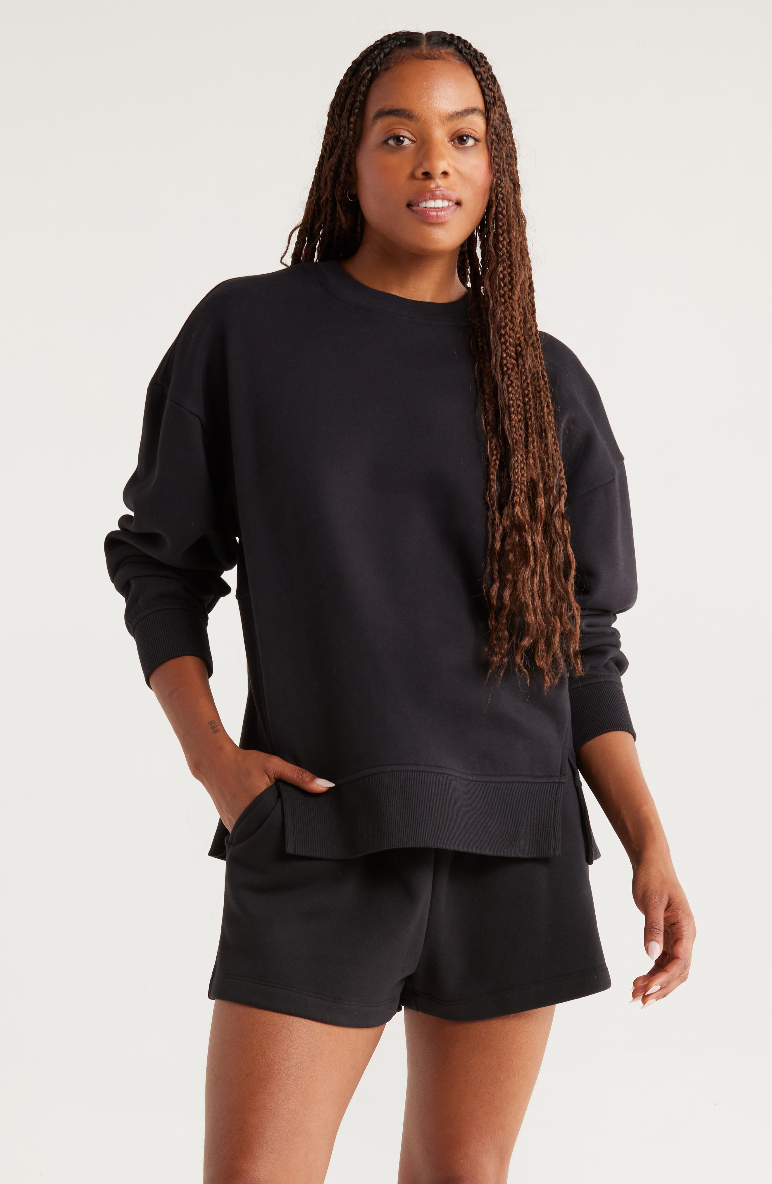 Zella Ultracozy Fleece Relaxed Sweatshirt
