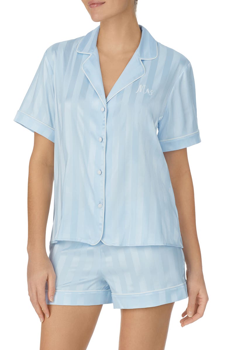 Kate Spade New York print short pajamas, Alternate, color, 