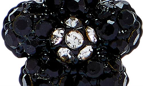 Marc Jacobs Daisy Pavé Micro Stud Earrings In Black