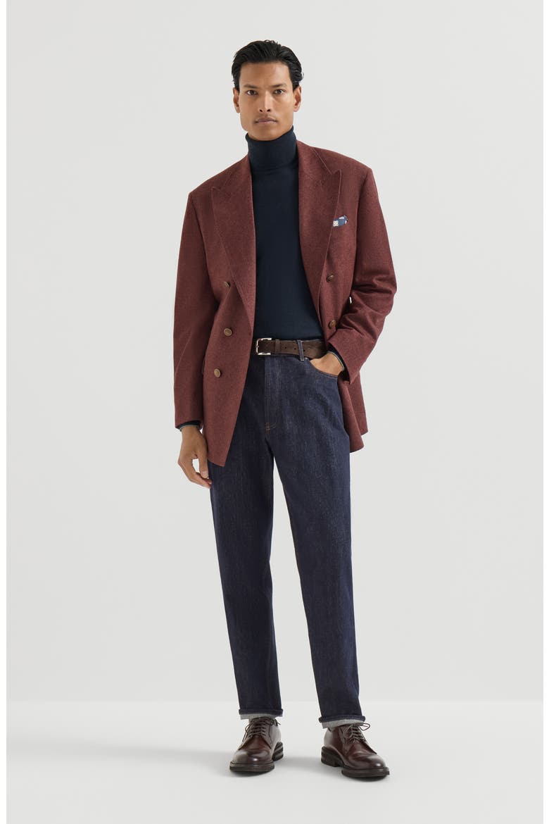 Cashmere turtleneck sweater, Alternate, color, Navy Blue