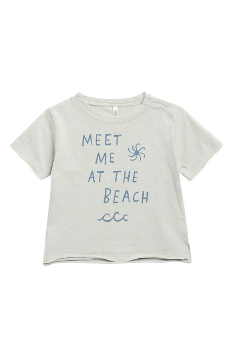 Meet Me at the Beach Cotton Graphic T-Shirt (Baby)
