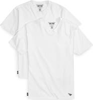 PAPER PLANES 2-Pack Essential Stretch Cotton V-Neck T-Shirts