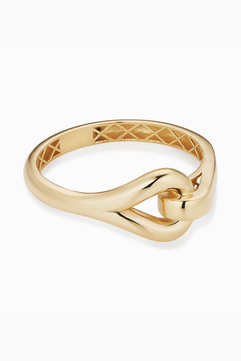 14K Gold Forever Linked Ring, Alternate, color, Yellow Gold
