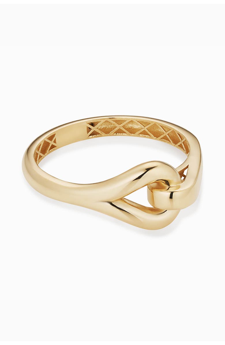 Oradina 14K Gold Forever Linked Ring, Alternate, color, Yellow Gold